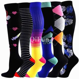 Socks Hosiery New Compression Socks Fit For Medical Varicose Veins Edoema Diabetes Nurses Maternity Pregnant Socks Running Hiking Sports Socks Y240504