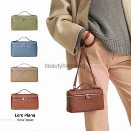 Loro Piano LP LorosPianasl Lp19 Designer mini fashion extra pocket Bag Womens mens Luxury Genuine leather camera bags tote handbag cross body bag