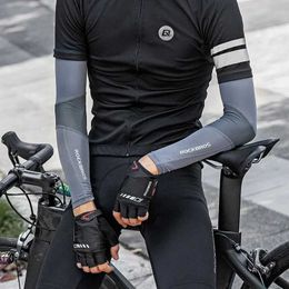 Sleevelet Arm Sleeves Rockbros Ice Fabric Running Camping Warmer Basketball Shirt Bicycle Summer Sports Safety Equipment Q2404302