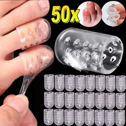 Women Socks 10-50pcs Transparent Silicone Toe Covers Gel Little Toes Protect Tube Foot Care Finger Caps Elasticity Prevents Blisters