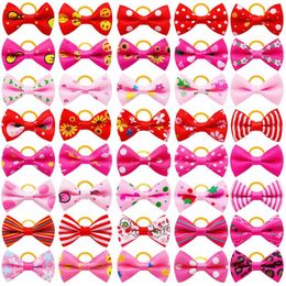 Dog Apparel Valentine's Day Pet Bows Hair Accessories Holiday Party Dogs Grooming For Small Supplies