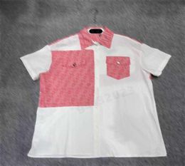 Womens Blouses Shirts Designer Tops Sea Cotton Vintage Shirt Logo Embroidery Red Collar Design Shirts Dress Luxury Women Clothing5882399