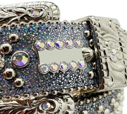 Fashion Belts for Women Designer MensSimon rhinestone belt with bling rhinestones as gift3300316