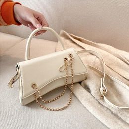 Bag Textured Portable Female Bags 2024 Trendy Fashion Chains Shoulder Messenger Stone Pattern Small Hand