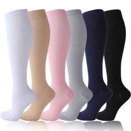Socks Hosiery New Compression Socks for Leggings Running Pressure Soccer Adult Socks Korean Edition Network Red Pressure Nurse Socks Y240504