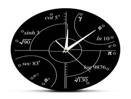 Wall Clocks 1Piece Advanced Math Irrational Numbers Round Clock Science Mathematical Watches Personality Home Decorative5479942