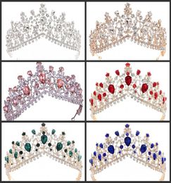 Bling Crystal Rhinestone Tiaras Crown Sparkly Bridal Wedding Hair Accessories Headpieces Prom Queen Quinceanera Pageant Tiara Prin7737034