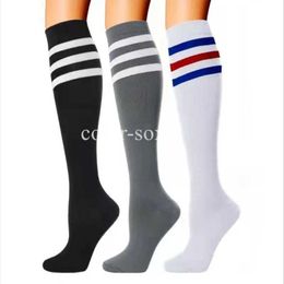 Socks Hosiery Running New Compression Socks Soccer Stockings 20-30 Mmhg Men Women Sports Socks For Marathon Cycling Football Varicose Veins Y240504B29Y
