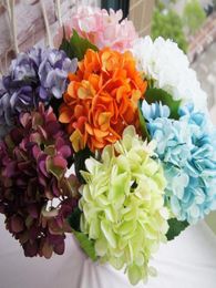 Hydrangea Whole Big Flower head 19cm75quot Silk White Hydrangeas Bouquet for Wedding Centerpieces Home Party Decorative GA4622800