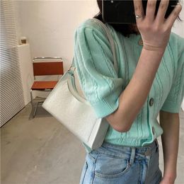 Shoulder Bags Fashion Women PU Leather Cartoon Embossing Pure Colour Underarm Hobos Bag Vintage Ladies Top-handle Handbags