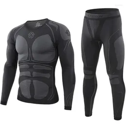 Men's Thermal Underwear Seamless Tight Tactical Men Outdoor Sports Function Breathable Training Cycling Thermo Long Johns