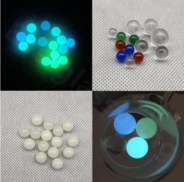 4mm 6mm 8mm 10mm 12mm Smoking Quartz Terp Pearl Ball Bead Insert Clear Colorful Luminous For Oil Dab Rigs Nails Banger Bong4145480