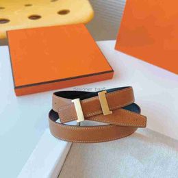 Mirror quality classic designer Belt for men stainless steel H buckle Real leather womens belt Retro Luxury gold plating mens belt 90-125cm Reversible belt W018