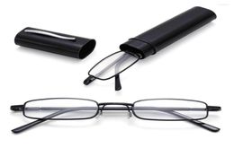 Sunglasses Portable Lightweight Slim Reading Glasses With Tube Case Anti Blue Light Readers For Men Women Mini Compact Eyeglasses7232279