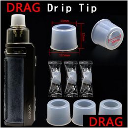 Accessories Sil Drip Tip Sile Moutiece Er Rround Rubber 1M Test Tips Cap Tester For Drag S X Plus Max 3 Argus Gt Pnp Disposable Pen Po Dhzhx