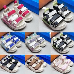 Designer brand Kids Sandals toddlers baby Shoes boys girls pink black purple green sandal Children size 26-35