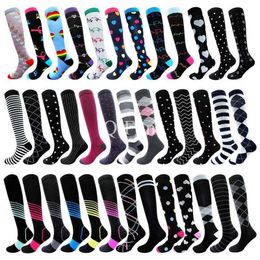 Socks Hosiery Compression Socks Men Women Kn High Stockings 20-30 MmHg Fit Medical Edoema Diabetes Varicose Veins Running Compression Socks Y240504