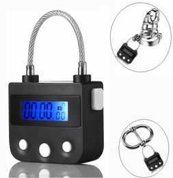 New Electronic Lock Hand Ankle Collar Bird Cage Device Cock Cage Penis Lock Bondage Restraint Bdsm Slave Sex Toy Y1907137492647