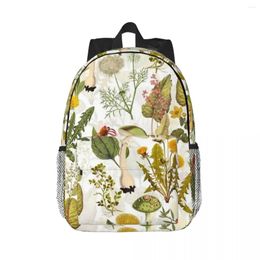 Backpack Toxic Mushrooms And Wildflowers Forest Botanical Garden Pattern Bookbag Children SchoolBag Laptop Rucksack Shoulder Bag