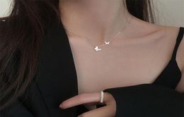 Silvology 925 Sterling Silver Two Butterfly Necklace Micro Zircon Elegant Light Luxury Pendant Necklace for Women Party Jewelry Q02792487