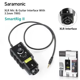 Accessories Saramonic SmartRig II Professional Mic&Guitar Audio Interface Preamplifier Audio Adapter Mixer for iPhone iPad Android devices
