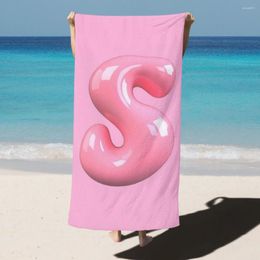 Effect Letters Beach Towel Poncho Summer Bathing Towels Cover-ups Quick Dry Sand Free Yoga Spa Gym Pool