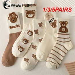 Women Socks 1/3/5PAIRS Breathable Cute Ideal Gift Choice Vintage Stockings Sock Warmth High-quality Materials Soft