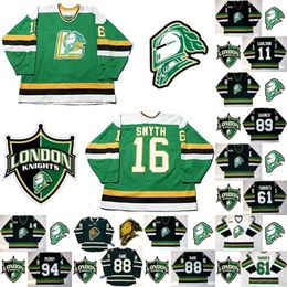 Kob London Knights 8 Jason Glover 11 John Carlson 94 Corey Perry 89 Sam Gagner 41 Jason Allison 16 Brad Smyth 20 Louie DeBrusk Hockey Jersey