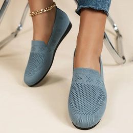 Casual Shoes 2024 Tenis Feninino Mesh Light Breathable Slip On Solid Colour Low Loafers Flat Zapatos De Mujer Sneakers