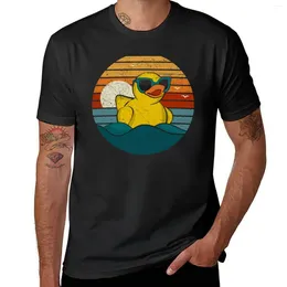 Men's Tank Tops Vintage Retro Sunset Art Of Zoo Cute Yellow Rubber Duckling Bath Toy Duck Ducky T-Shirt Anime Mens T Shirt Graphic