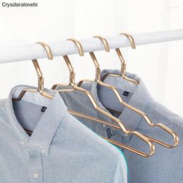 Hangers 10pcs Aluminium Alloy Clothes Rack Anti-slip Seamless Coat Drying Wardrobe Space Saver Clothing Organiser