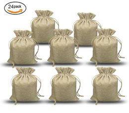 NATURAL BURLAP BAGS Candy Gift Bags Wedding Party Favor Pouch JUTE HESSIAN DRAWSTRING SACK SMALL WEDDING FAVOR GIFT1499297
