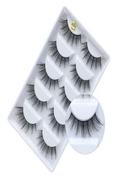 5 pairs eyelashes 3d mink lashes natural long 1 box mink eyelashes 3d false eyelashes full strip lashes Support whole4558789