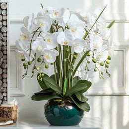 Decorative Flowers Christmas Decoration Home Decor 1PC Artificial Phalaenopsis Butterfly Orchid