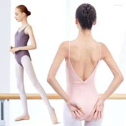 Stage Wear Adult Ballet Training Clothes Art Test Sling High Hip Body Suit Dance Aerial Yoga Jumpsuit Gymnastics