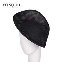 2018 New design Imitation SINAMAY 30CM black derby big Fascinator Base women wedding hat headpiece party church DIY hair accessori5731582