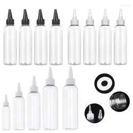 Storage Bottles 5Pcs 10/20/30/50/100ml Plastic Glue With Long Tips Lids Art Bottle Squeeze Liquid Flux Dispenser Applicator Container