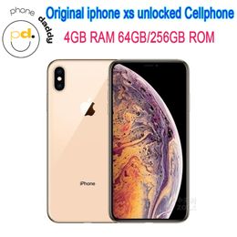 Genuine Apple iPhone XS 64GB 256GB ROM Original 5.8" Super Retina OLED RAM 4GB FACE ID IOS A12 Bionic NFC Unlocked 4G LTE Phone