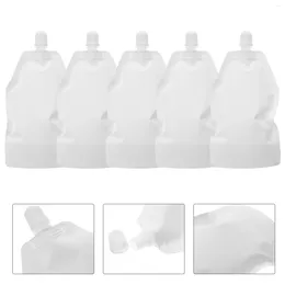 Storage Bottles 6pcs Empty Squeeze Pouches Travel Fluid Bags Makeup Packaging For Toiletries Lotion Shampoo(350ml)