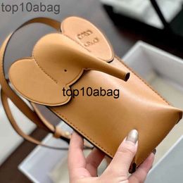 loeweee loewew bag High-end designer mobile phone Bag Womens handbag new leather Elephant Mini wallet portable casual crossbody bag