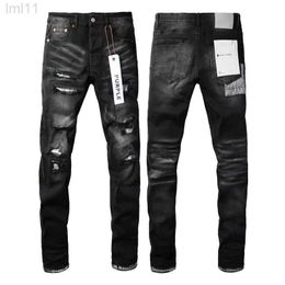 Men's Jeans Designer for Mens Pants Purple Mens Jeans Trends Distressed Black Ripped Biker Slim Fit Motorcycle Mans Stacked Men Baggy Jeans Holeeqj7