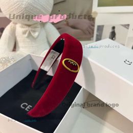 Brand Designer Celinr Headband Women Ce-letter Velvet Printing Headbands Red Black Hairband Fashion High-quality Headwear Hair Hoop Luxury Hair Accessories 399