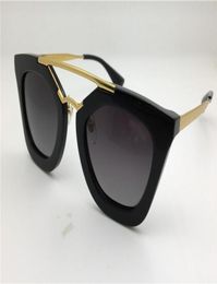 WholeNew spr sunglasses 09Q cinema sunglasses coating mirror lens lens vintage retro style square frame gold middle women des1113191