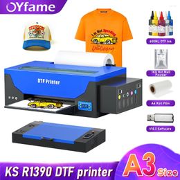 OYfame For R1390 A3 DTF Printer Directly To Film Impresora T Shirt Printing Machine Clothes Fabric