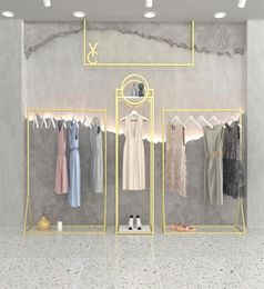 Bedroom Furniture Clothing store display rack simple clothess and hats bedrooms floor household clothes hanging balcony drying rac8860189