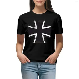 Women's Polos The Worn Cross Of Bundeswehr T-shirt Cute Clothes Shirts Graphic Tees Summer Tops Workout T For Women