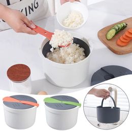 Dinnerware Microwave Oven Rice Cooker Portable Container Multifunction Bento Lunch Box Steaming Utensils