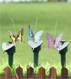 Plastic Solar Powered Flying Butterfly Bird Garden Decorations Stake Ornament Decor Butterflies Hummingbird Yard Decoration Funny Toys WLL6683773917