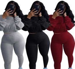 Women jogger suit casual Tracksuit sports 2 piece set long sleeve hoodiesleggings fall winter clothes sportswear plus size 41298239330