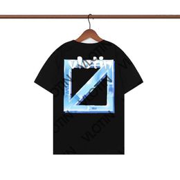 Men's T-shirts 2023 Fashion Luxurys Offes Clothing Mens Tee Shirt and Women Loose Tees Tops Man Casual Street Graffiti Shirt Sweatshirtoff Mens T-shirts Offs Topsy8j3